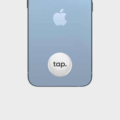 Tap NFC Sticker - Share Everything With A Tap - White