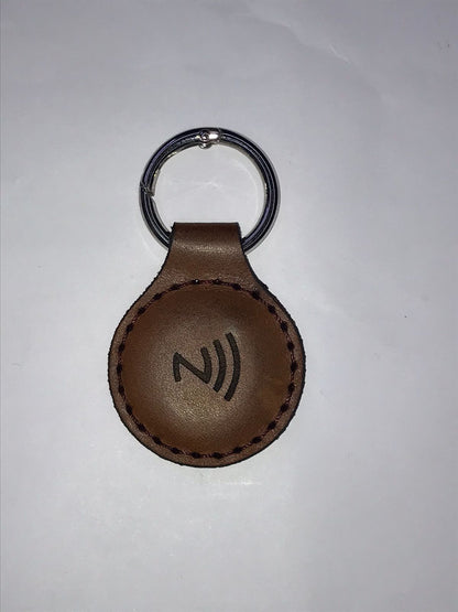 NFC Egypt Keychain - Share Everything Handmade Natural Leather (Brown)