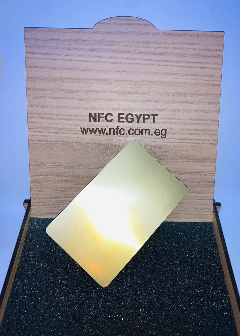 NFC Egypt Metal Card without slot model 215 original chip 2 sides metal (Gold)