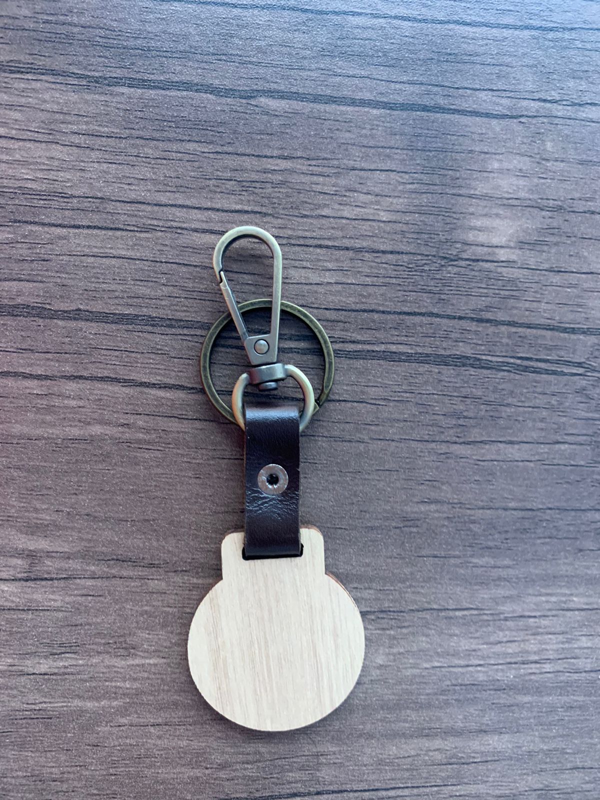 NFC Egypt Keychain - Share Everything Handmade wood (light Bamboo) Chip Model 13.56Mhz