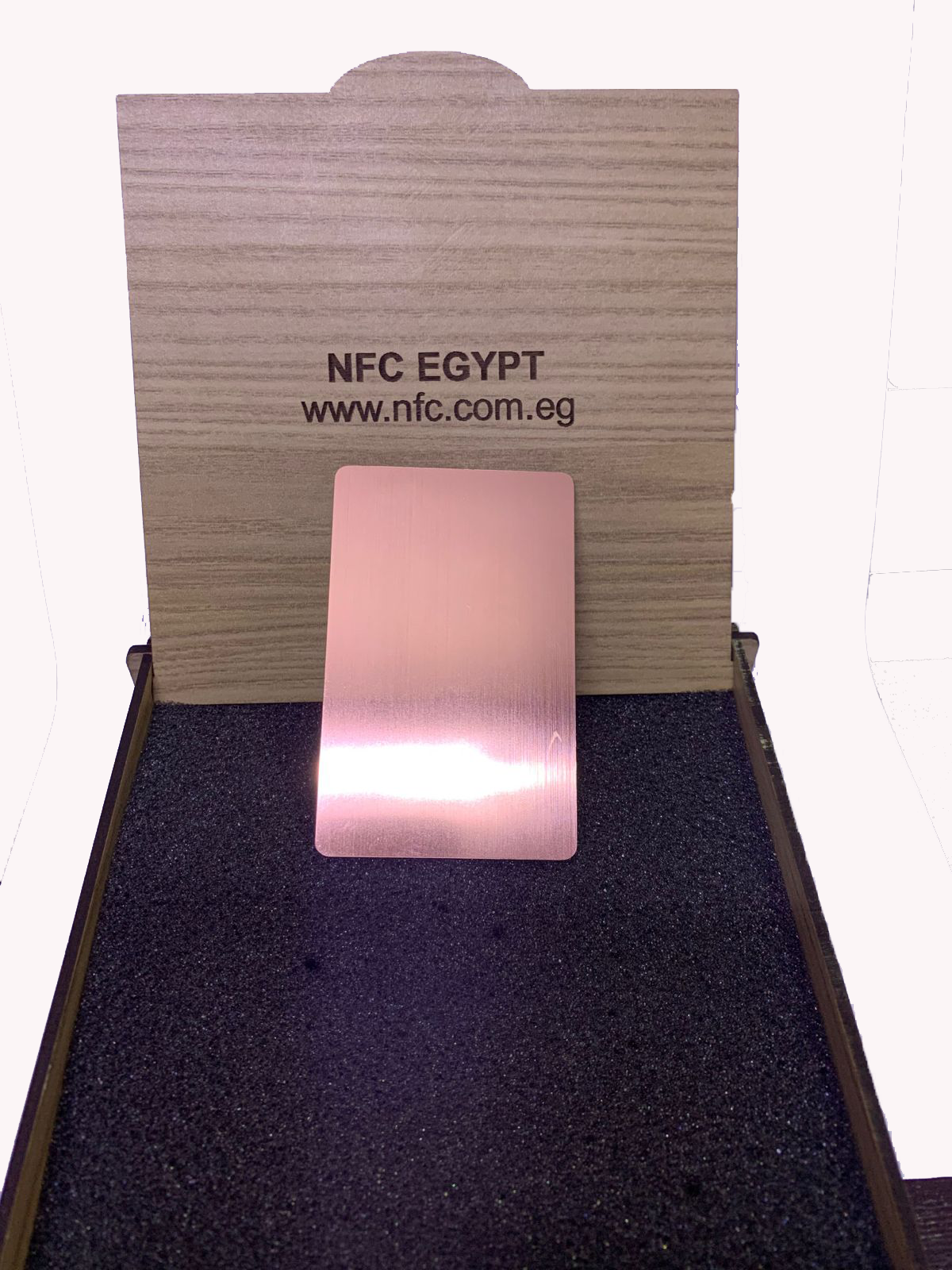 NFC Egypt Metal Card without slot model 215 original chip 2 sides metal (Rose)