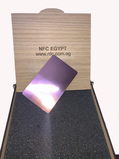 NFC Egypt Metal Card without slot model 215 original chip 2 sides metal (Rose)