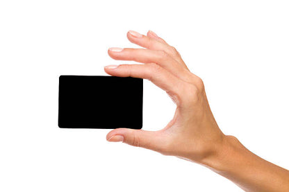 NFC Egypt Metal Card without slot model 215 original chip 2 sides metal (Black)