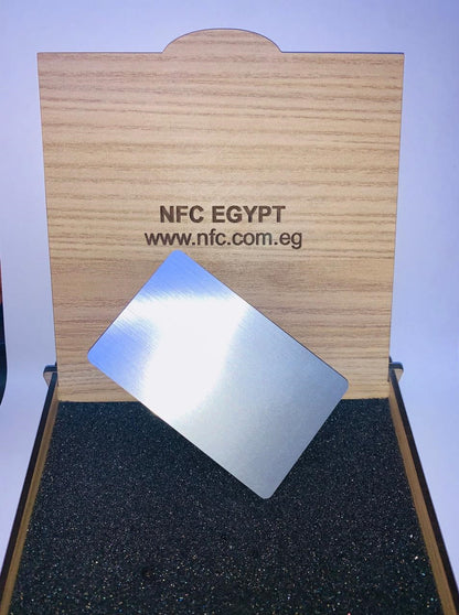 NFC Egypt Metal Card without slot model 215 original chip 2 sides metal (Silver)