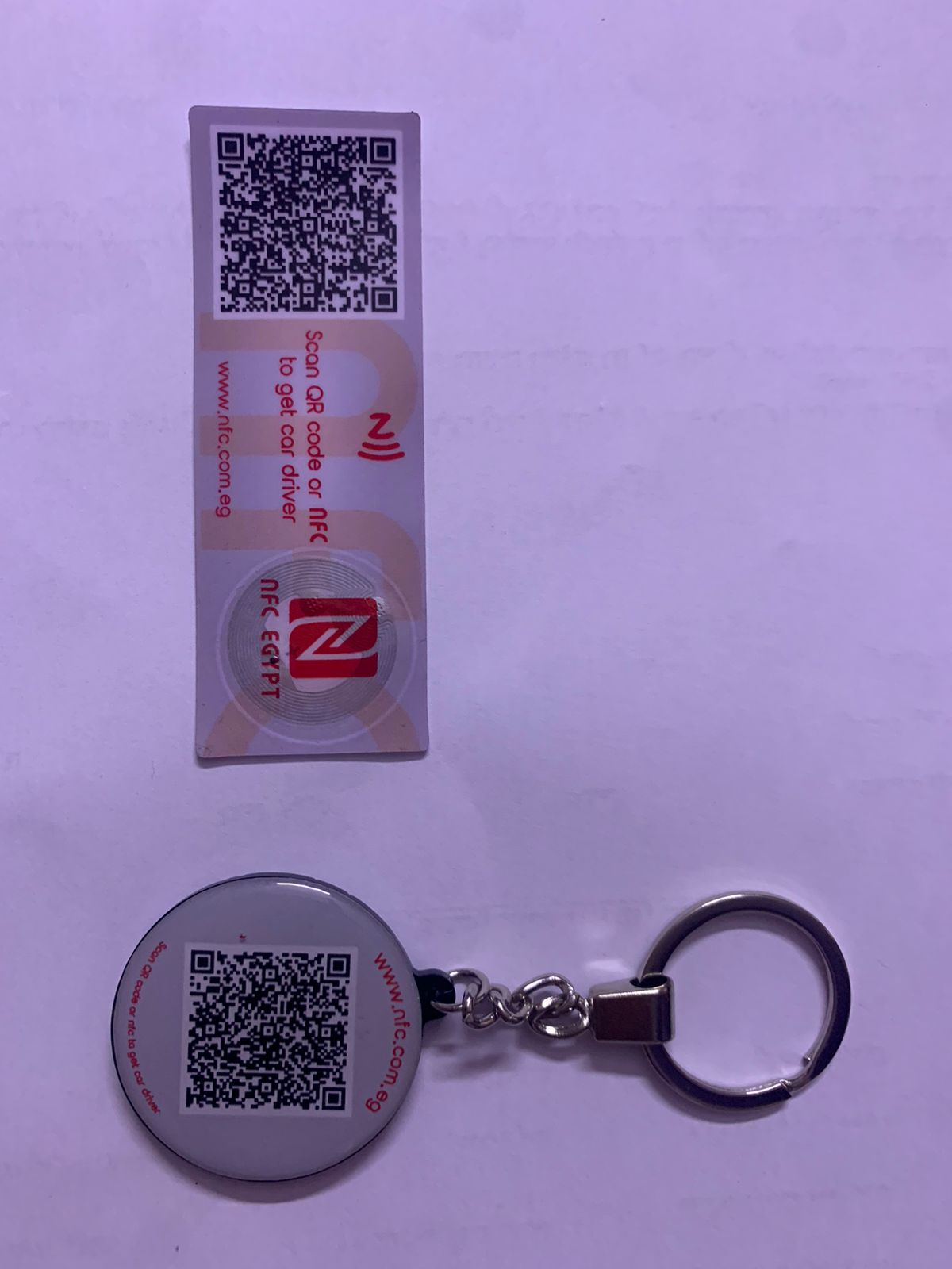 NFC Sticker & QR for cars and shops